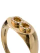 Foundrae yellow gold infinity baby signet ring