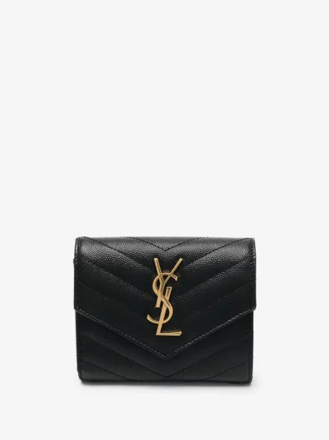 Saint Laurent Monogram compact tri-fold wallet