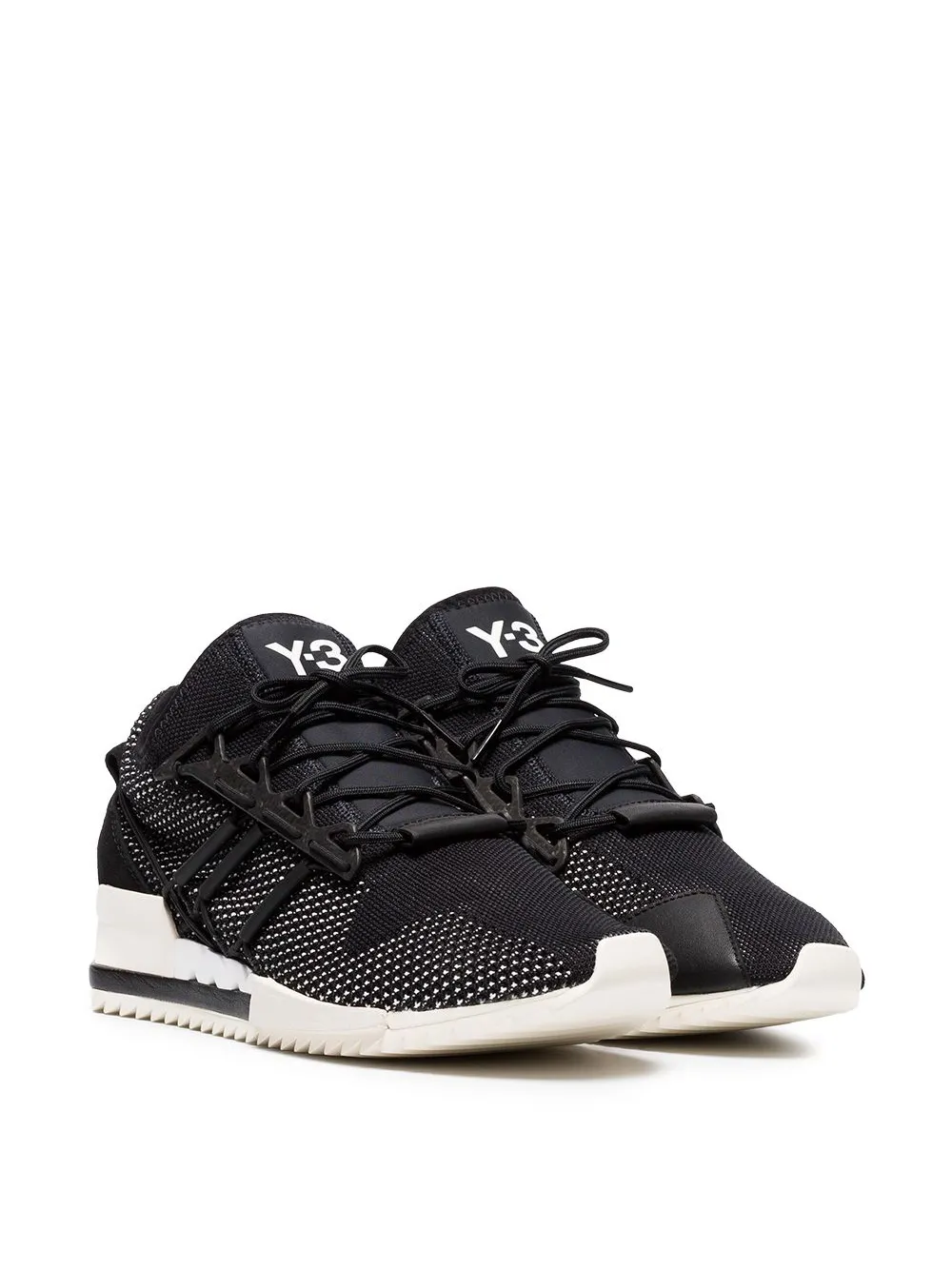 Y-3 zwarte Harigane sneakers van leer