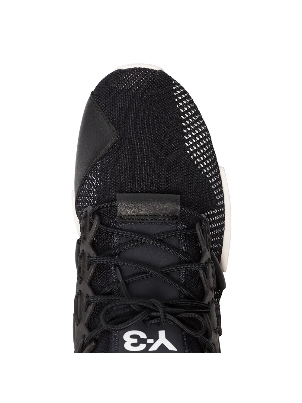 Y-3 zwarte Harigane sneakers van leer