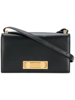 Bolsa tiracolo 'Domino' de couro