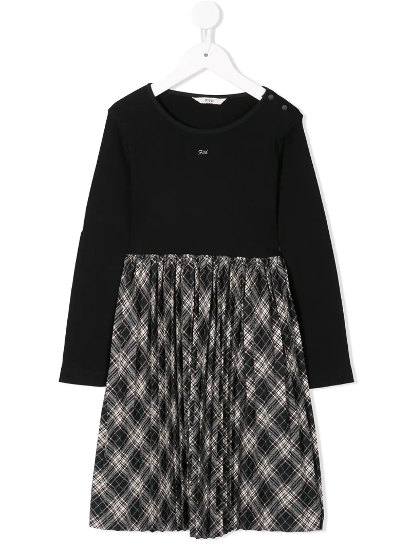Fith checked midi dress