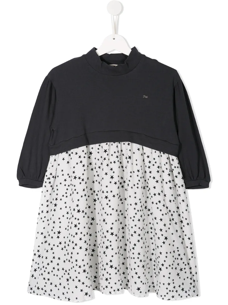Fith panelled mid-length dress