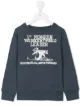 الصورة 1 من Denim Dungaree printed logo lettering sweatshirt