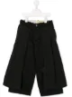 الصورة 1 من Denim Dungaree layered wide-leg jeans