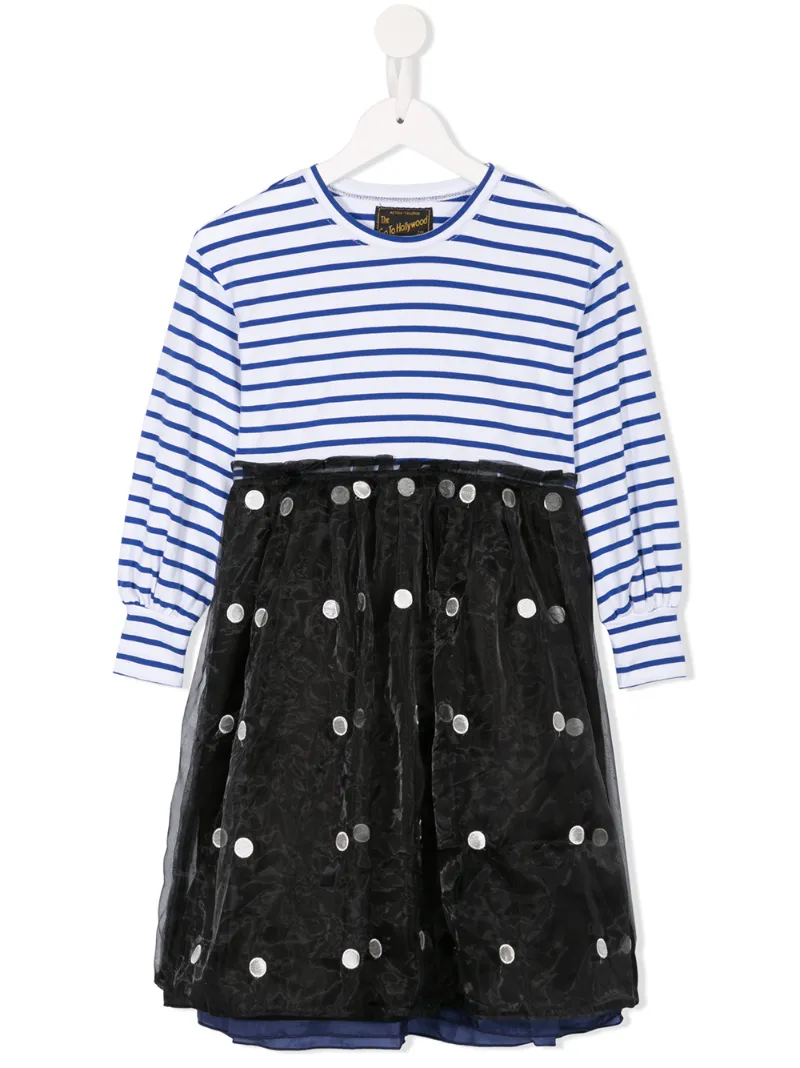 Go To Hollywood платье с длинными рукавами панельного дизайна