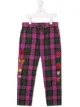 الصورة 1 من Go To Hollywood floral plaid trousers