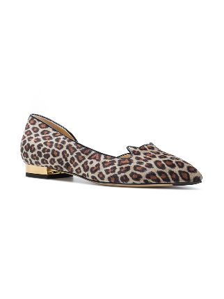 leopard print ballerina shoes展示图