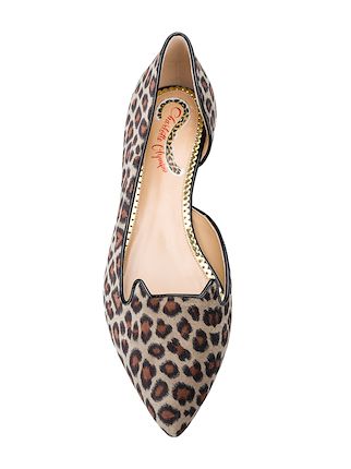 leopard print ballerina shoes展示图