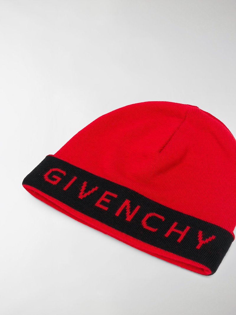 Givenchy logo beanie red | MODES