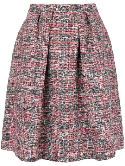 PS Paul Smith Flared Tweed Skirt - Farfetch