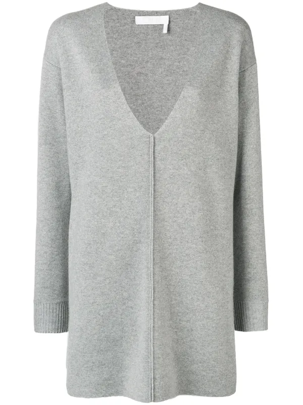 v neck dress sweater