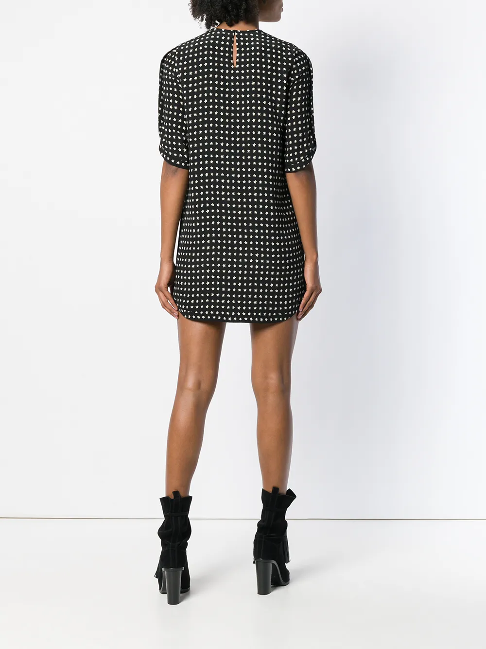 star print mini dress