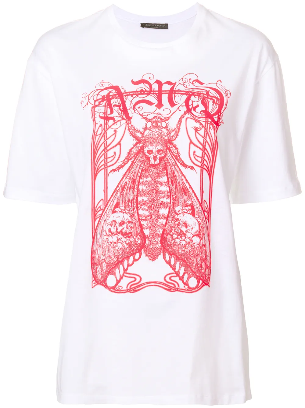 Alexander McQueen T-shirt con logo - Bianco