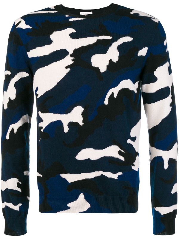 valentino camouflage sweatshirt