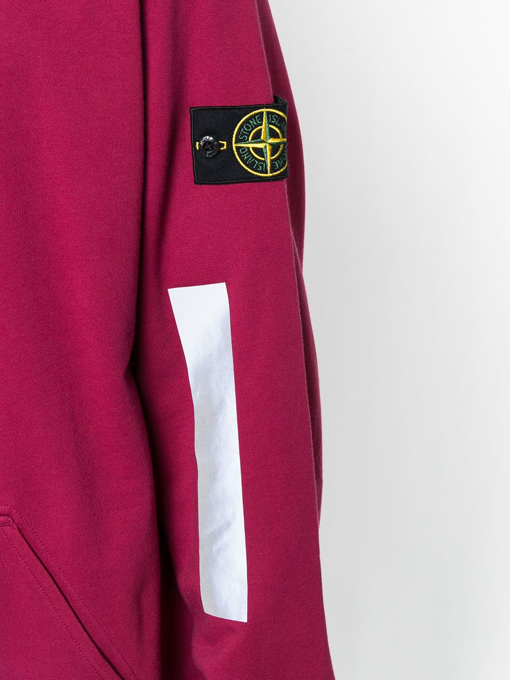 фото Stone island толстовка с вырезом в рубчик