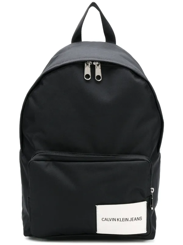 calvin klein jeans patch backpack