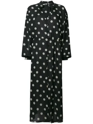 nanushka polka dot dress