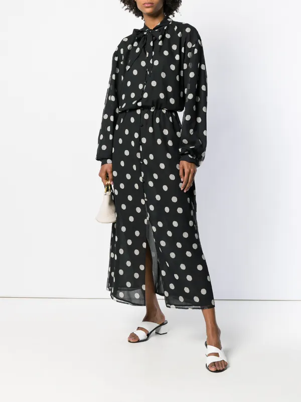 nanushka polka dot dress