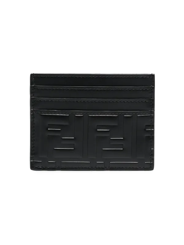 fendi leather card holder