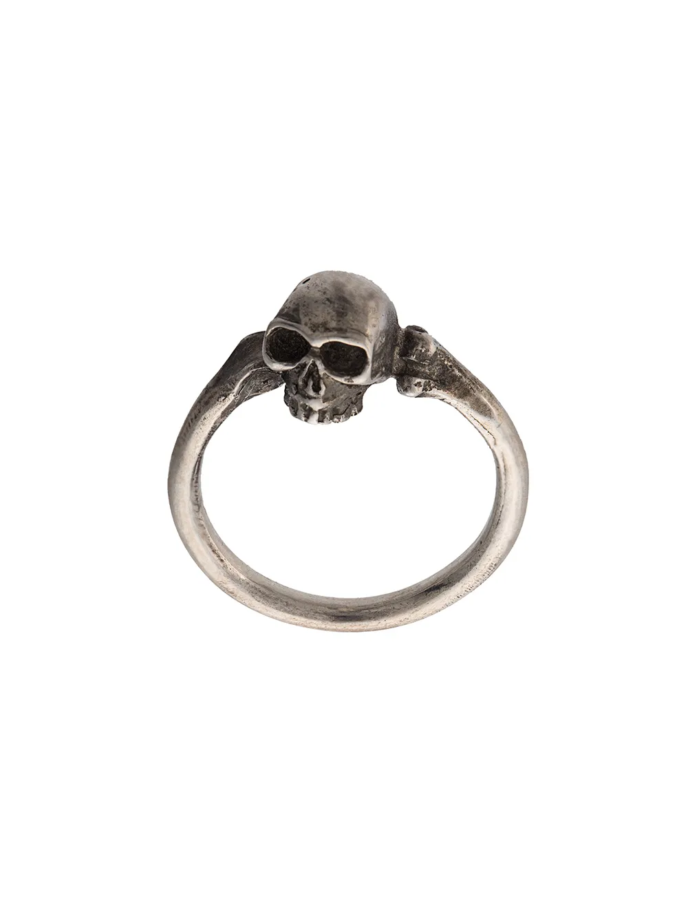 Shop Werkstatt:münchen Skull Ring In Grey