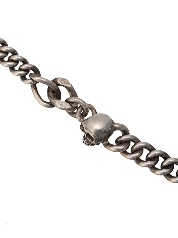 WERKSTATT:MÜNCHEN Skull And Bone Bracelet | Grey | FARFETCH WERKSTATT:MÜNCHEN Skull And Bone Bracelet | Grey | FARFETCH