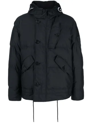 givenchy embroidered logo padded jacket