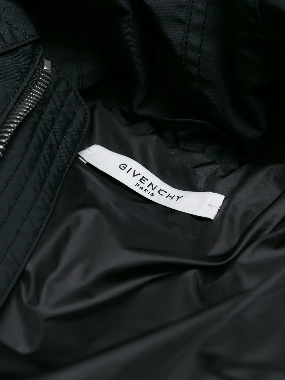 givenchy embroidered logo padded jacket