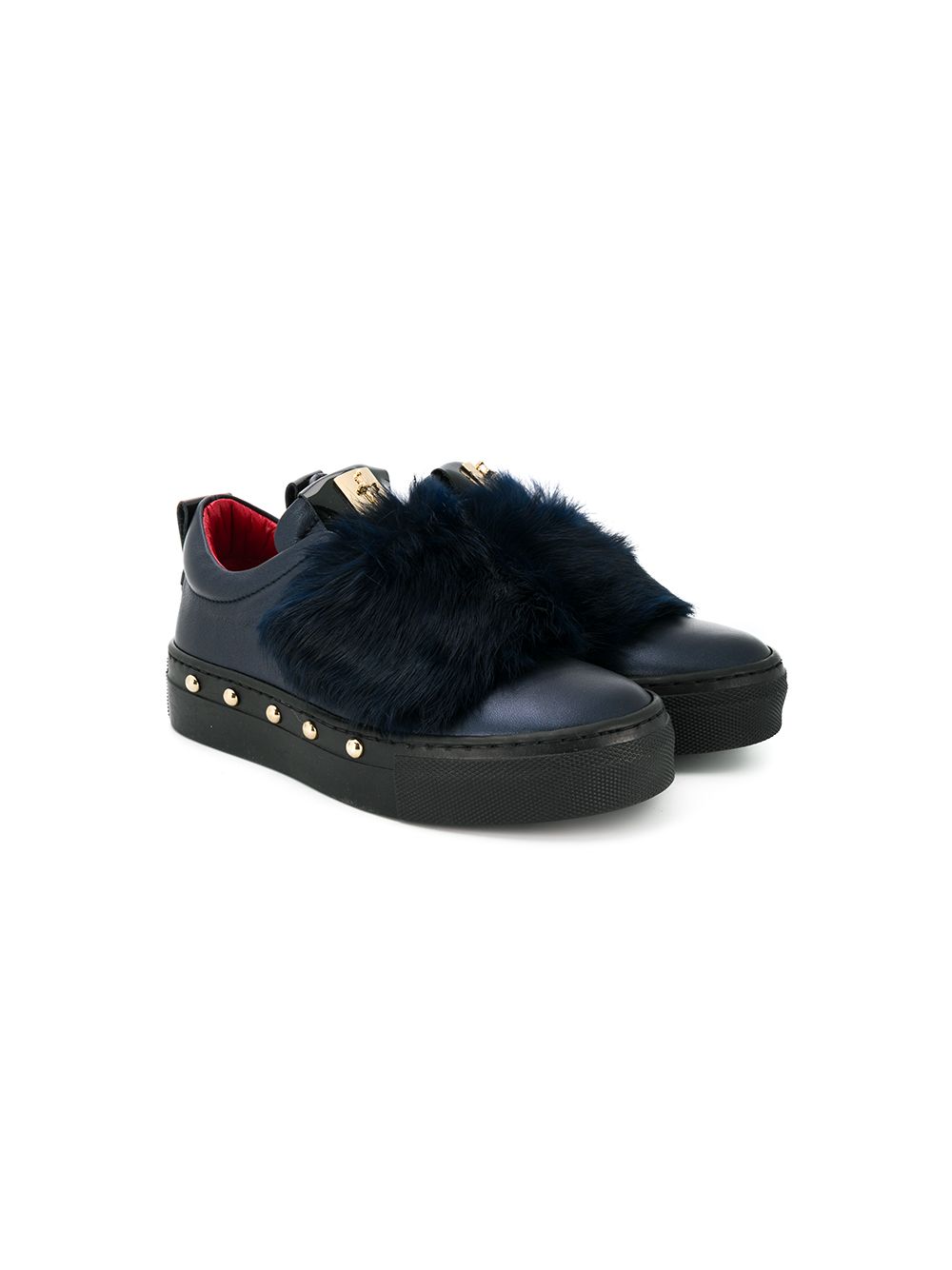 фото Cesare Paciotti Kids embellished slip-on sneakers