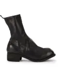 Guidi front zip ankle boots - Black