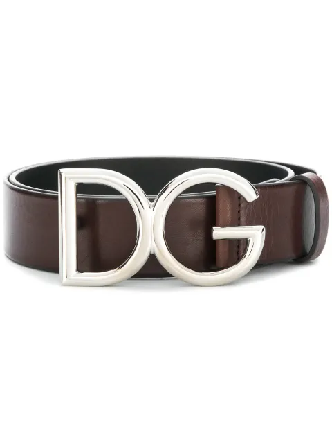 Dolce & Gabbana Cinto de couro com logo