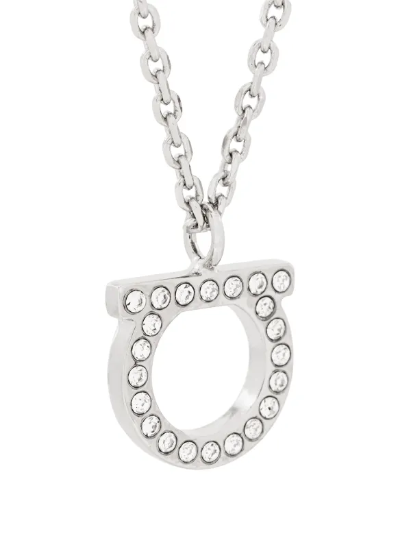 Ferragamo Gancio crystal-embellished Necklace | Metallic