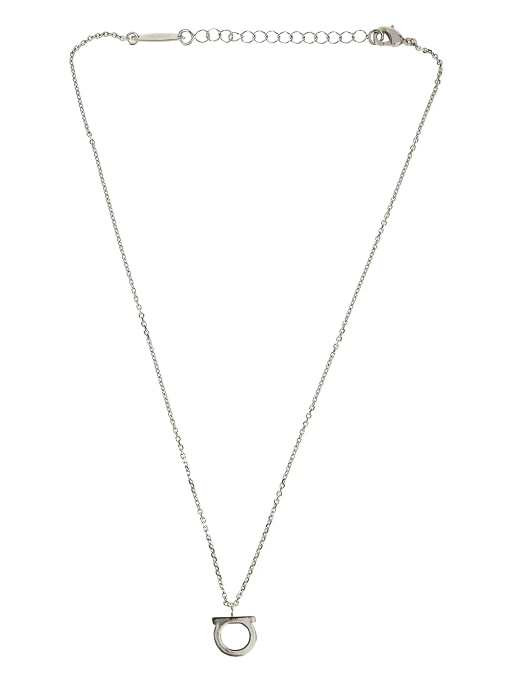 Ferragamo Gancio halsketting verfraaid met kristallen - Metallic
