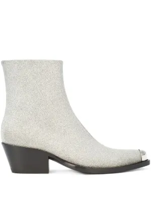 calvin klein silver boots