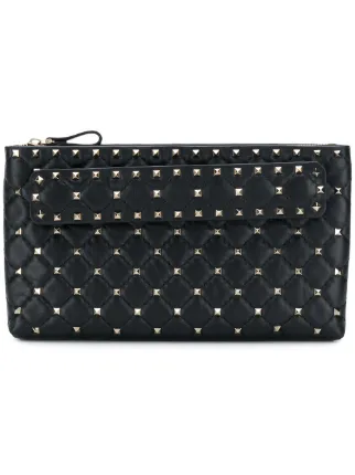 Valentino Garavani Rockstud Spike Clutch Bag Farfetch Valentino Garavani Rockstud Spike Clutch Bag
