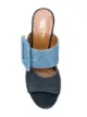 Paris Texas glitter buckle mules