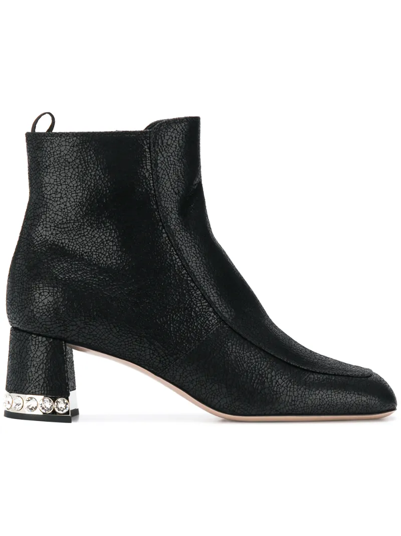 Miu Miu ботильоны с кристаллами