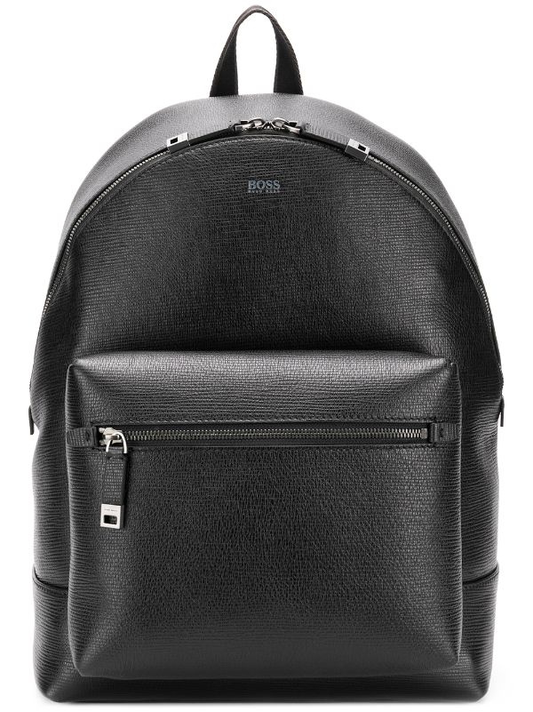 hugo boss leather rucksack