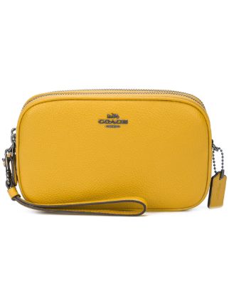 coach crossbody yellow