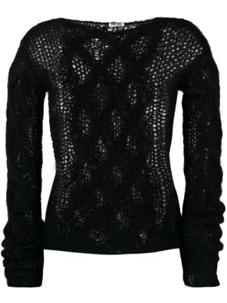 Miu Jumper Miu Open Knit Open qwvwxzI5f4