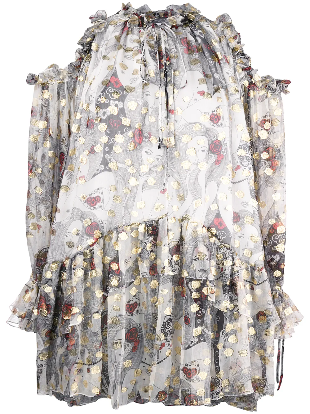 Alexander McQueen 'Eve' Minikleid mit Cut-Outs - Weiß