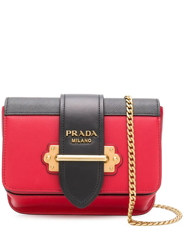 prada cahier bag red