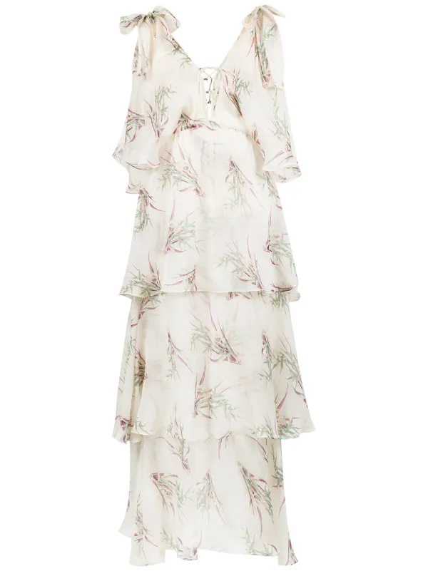 vestido midi seda