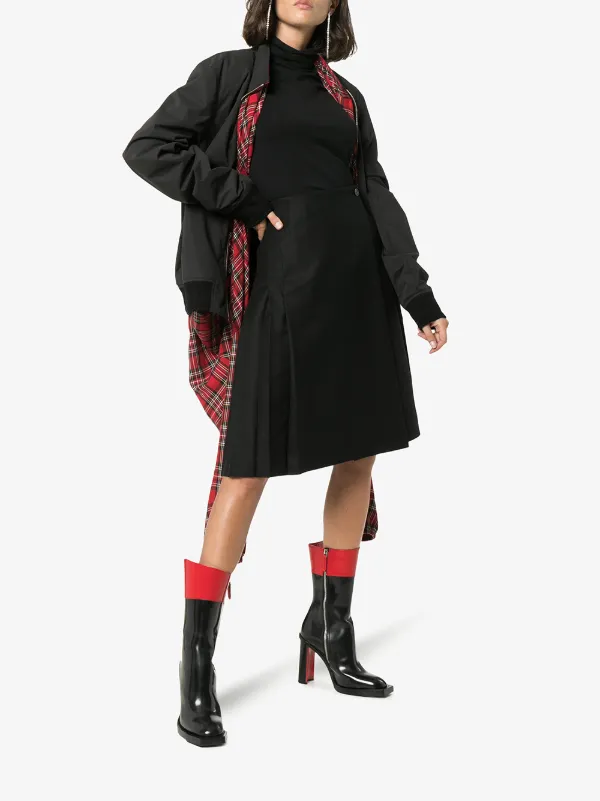 alexander mcqueen red boots
