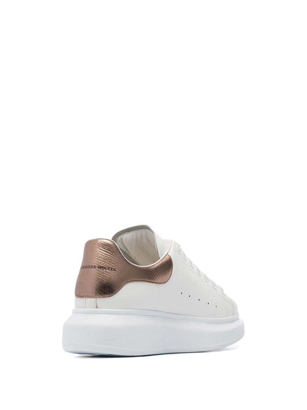 Oversized leather sneakers for women 