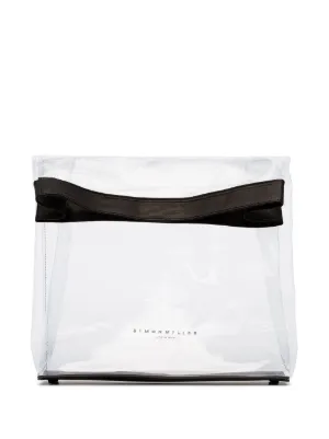 Black And Transpa Lunchbag 30 Pvc Bag