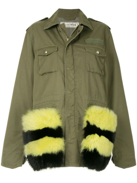 TU ES MON TRESOR FUR POCKET FIELD JACKET