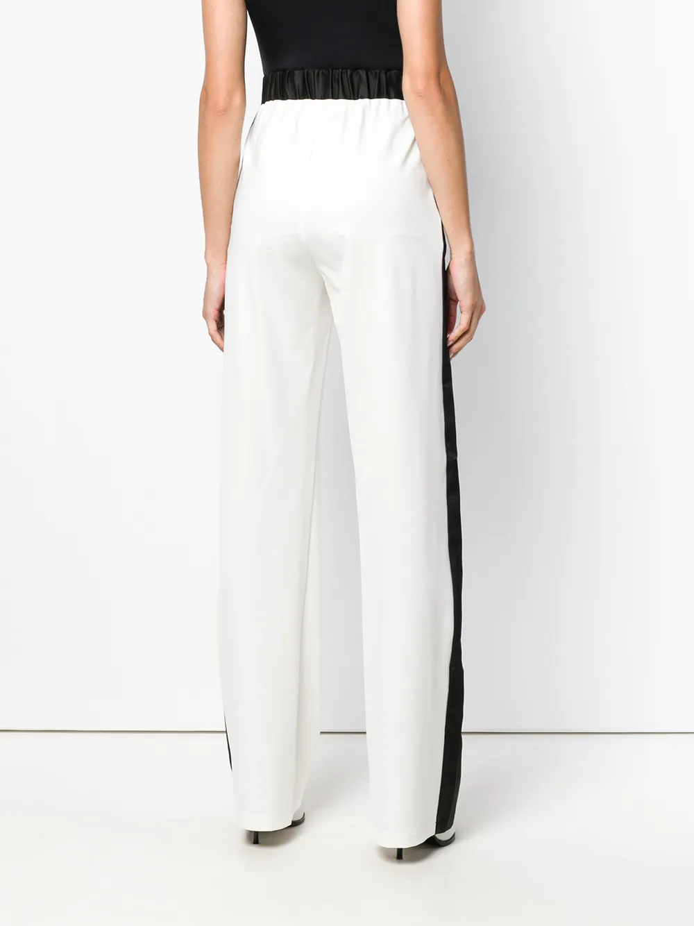 MM6 Maison Margiela high waist cropped broek Wit