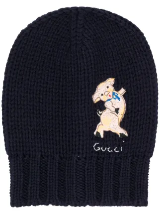 gucci pig beanie