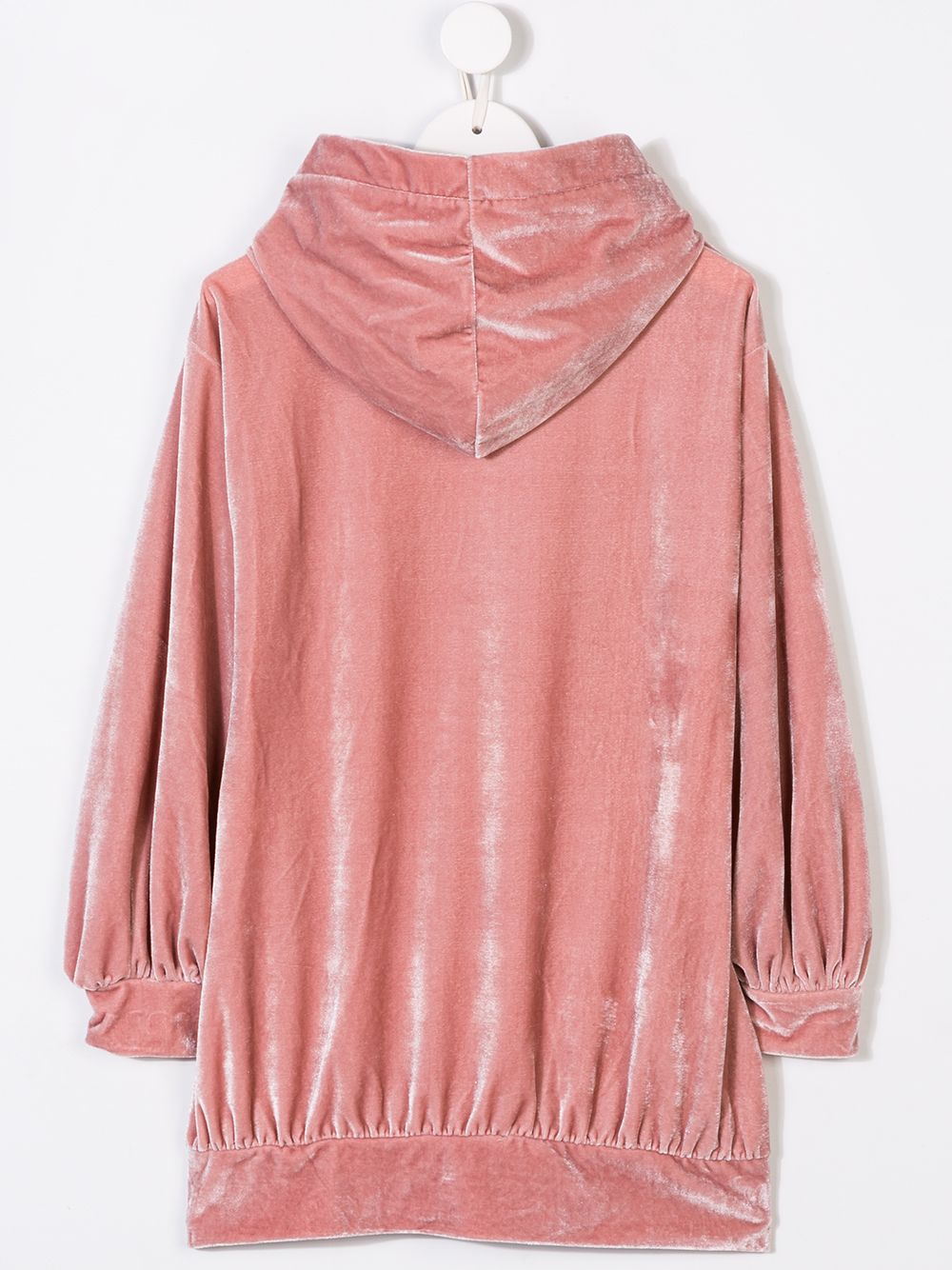 pink velvet hoodie